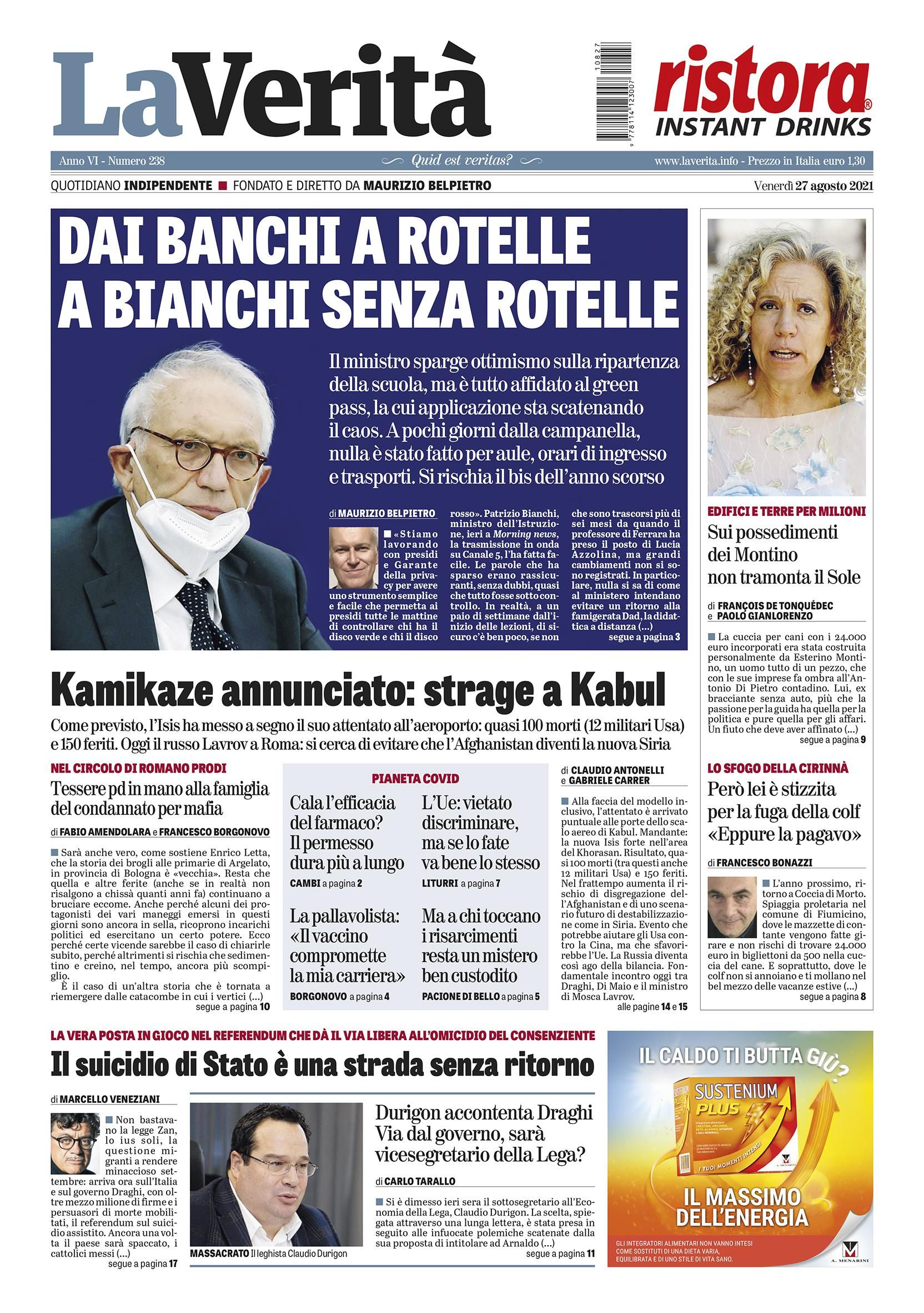 Oggi in edicola
