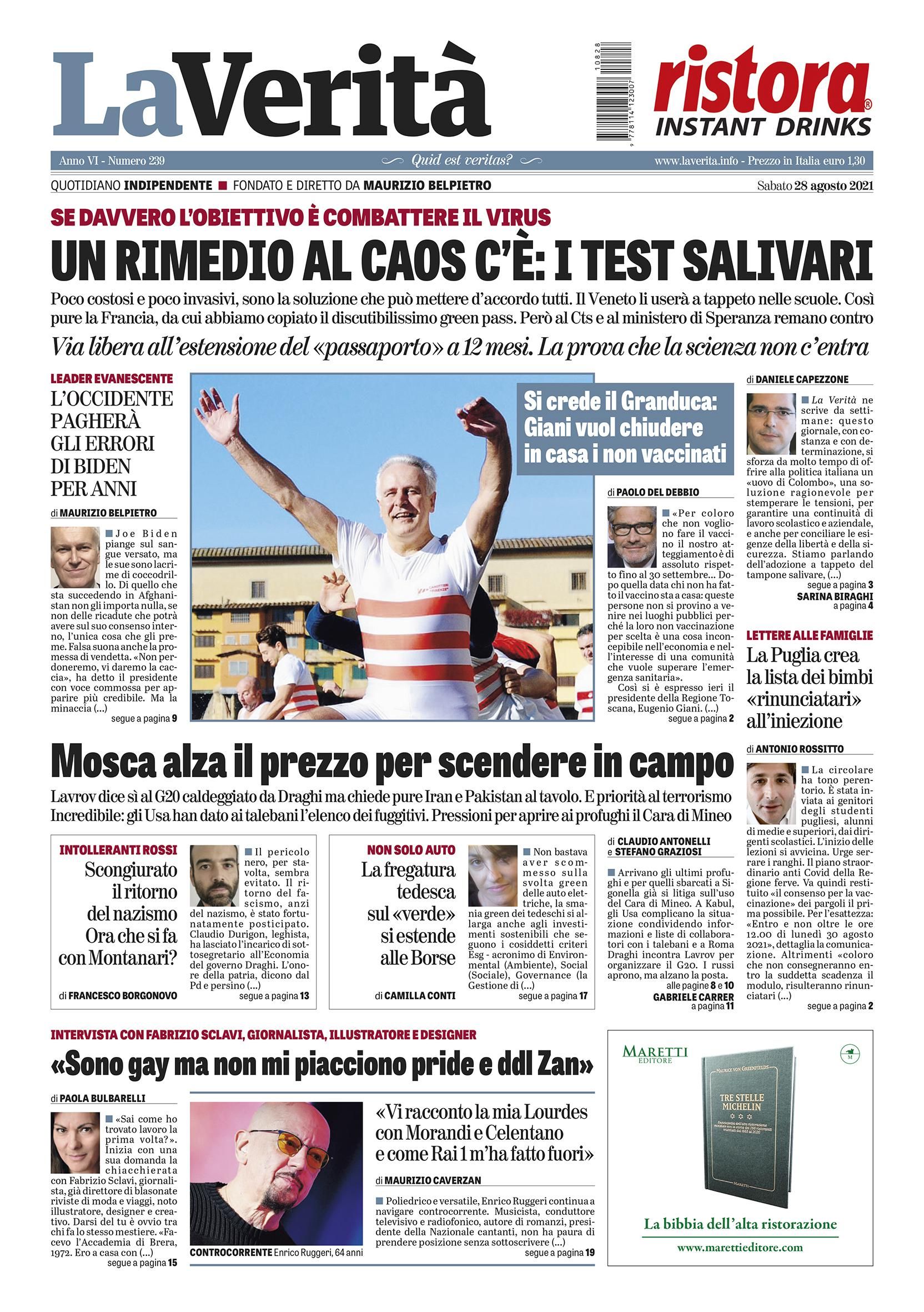 Oggi in edicola