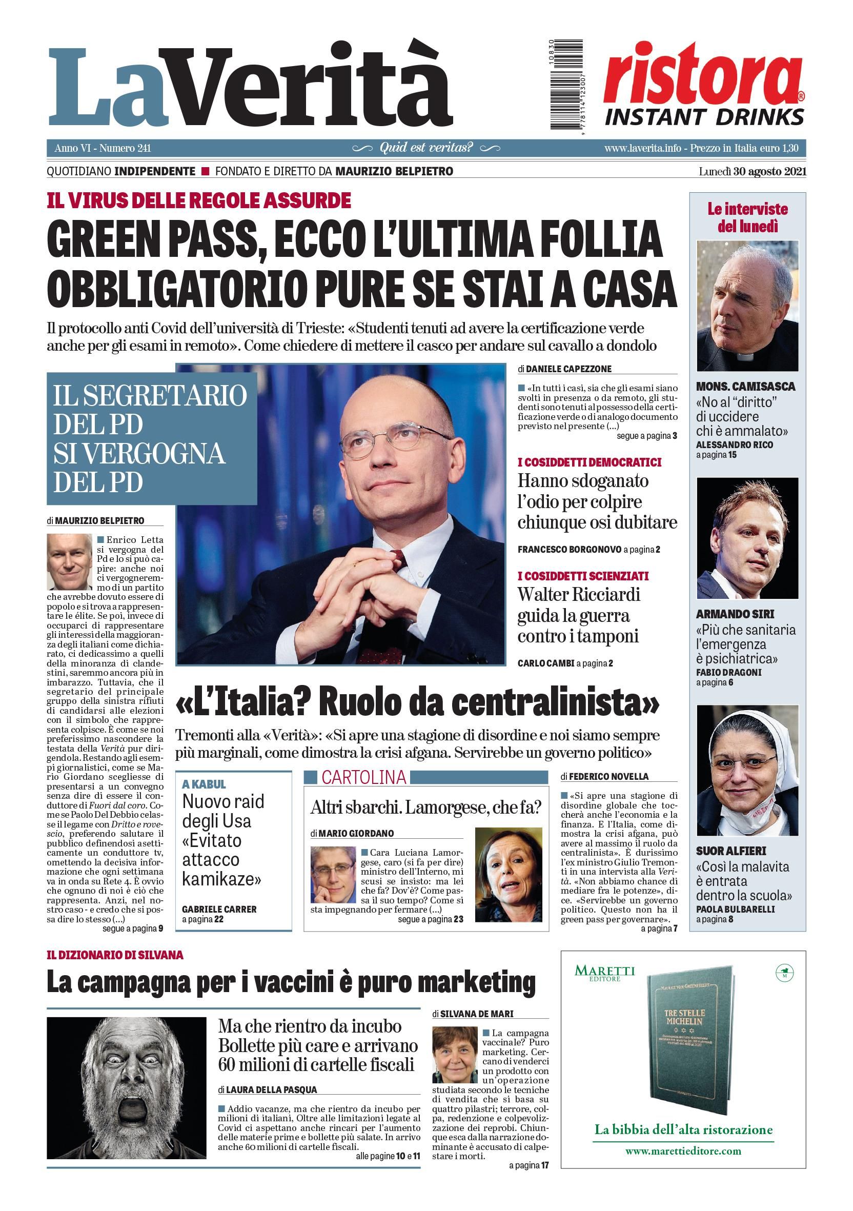 Oggi in edicola