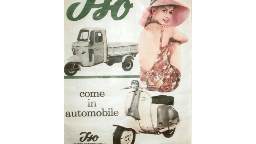 Pubblicità moto Iso alla fine degli anni '50
