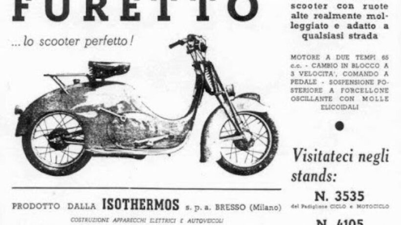 Furetto 65, primo scooter Isothermos prodotto su licenza. Non ebbe gran successo.