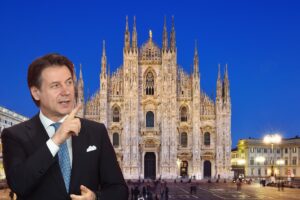 Conte scopre Milano come Totò e gli schiaffoni sono per il sindaco