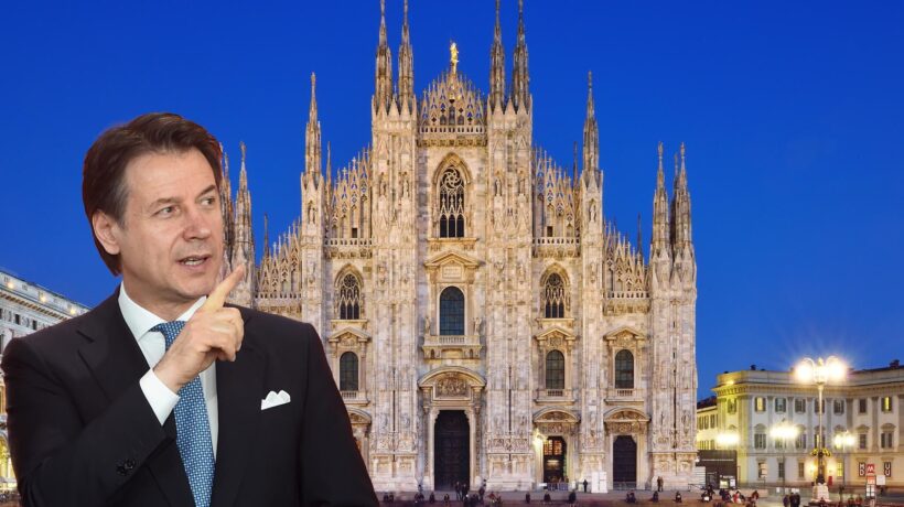 Conte scopre Milano come Totò e gli schiaffoni sono per il sindaco