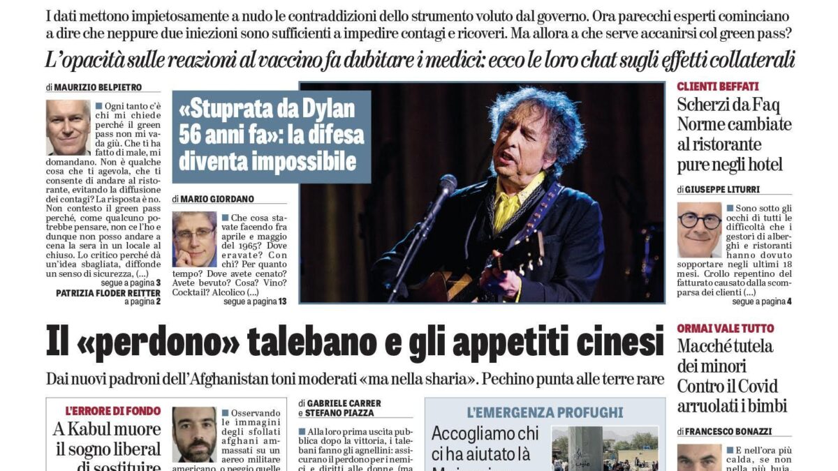 Oggi in edicola