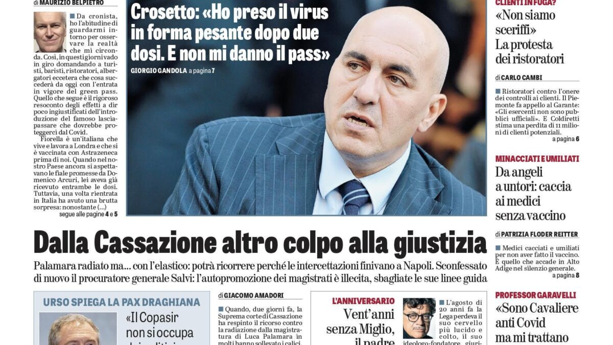 Oggi in edicola