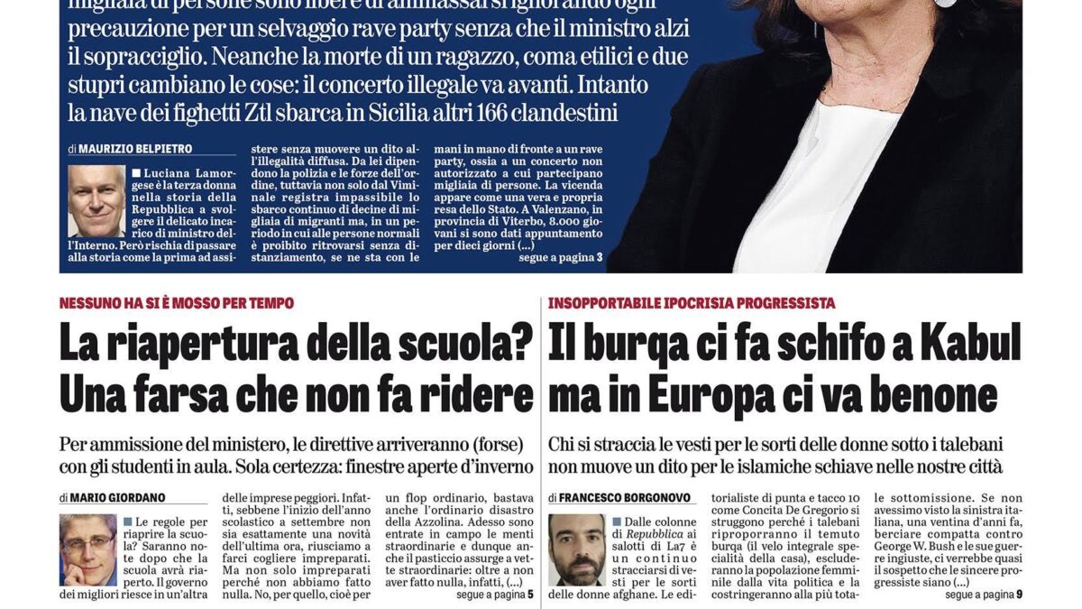 Oggi in edicola
