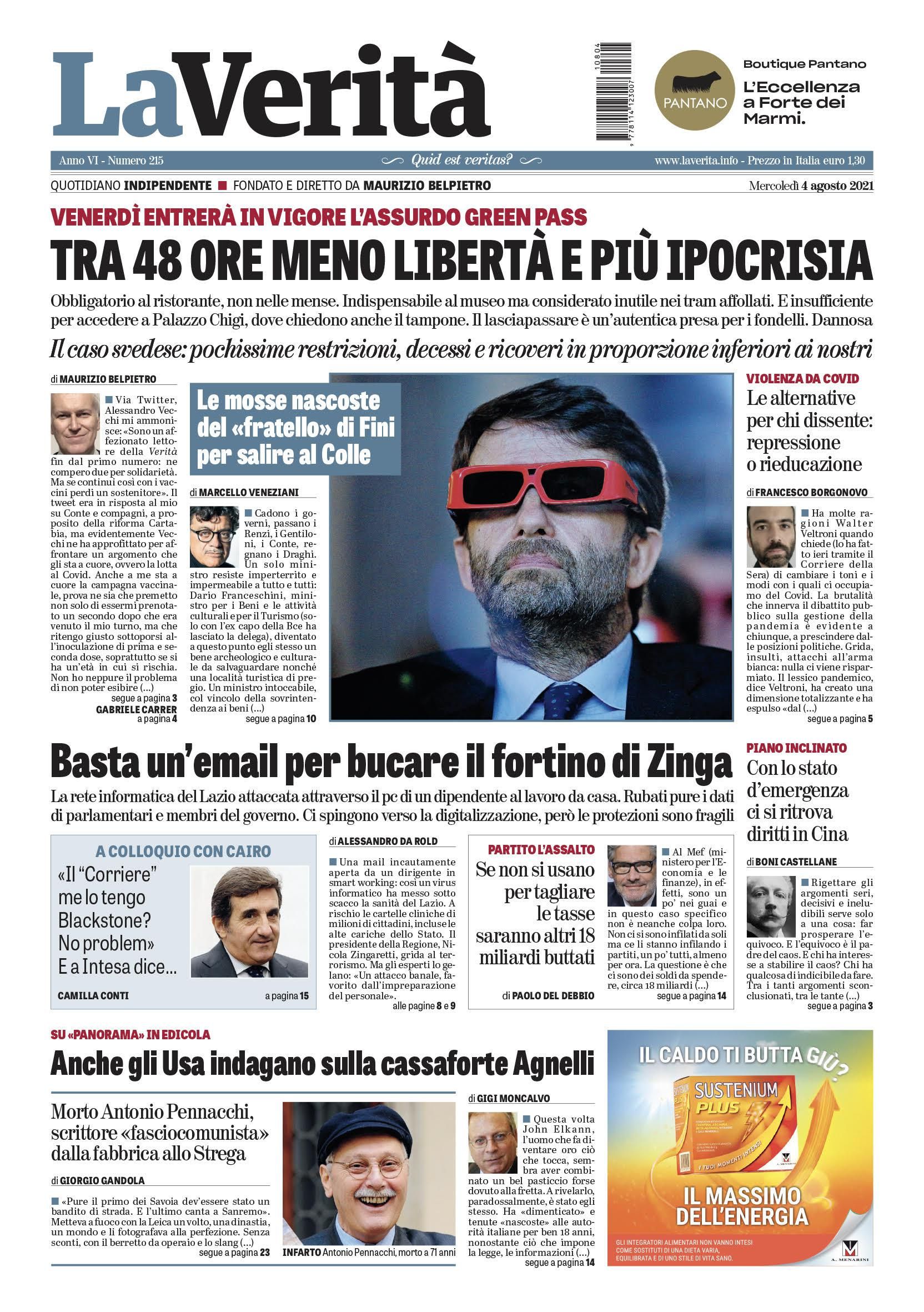 Oggi in edicola