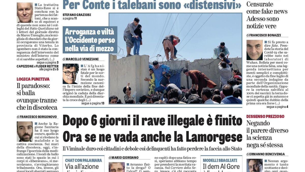 Oggi in edicola