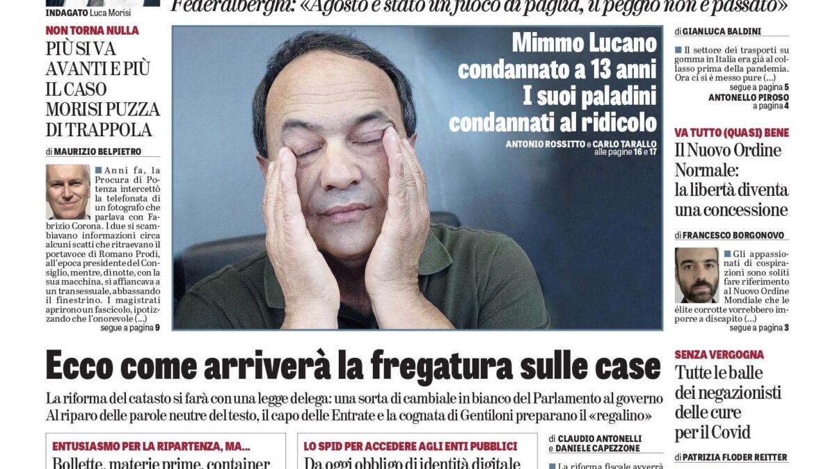 Oggi in edicola