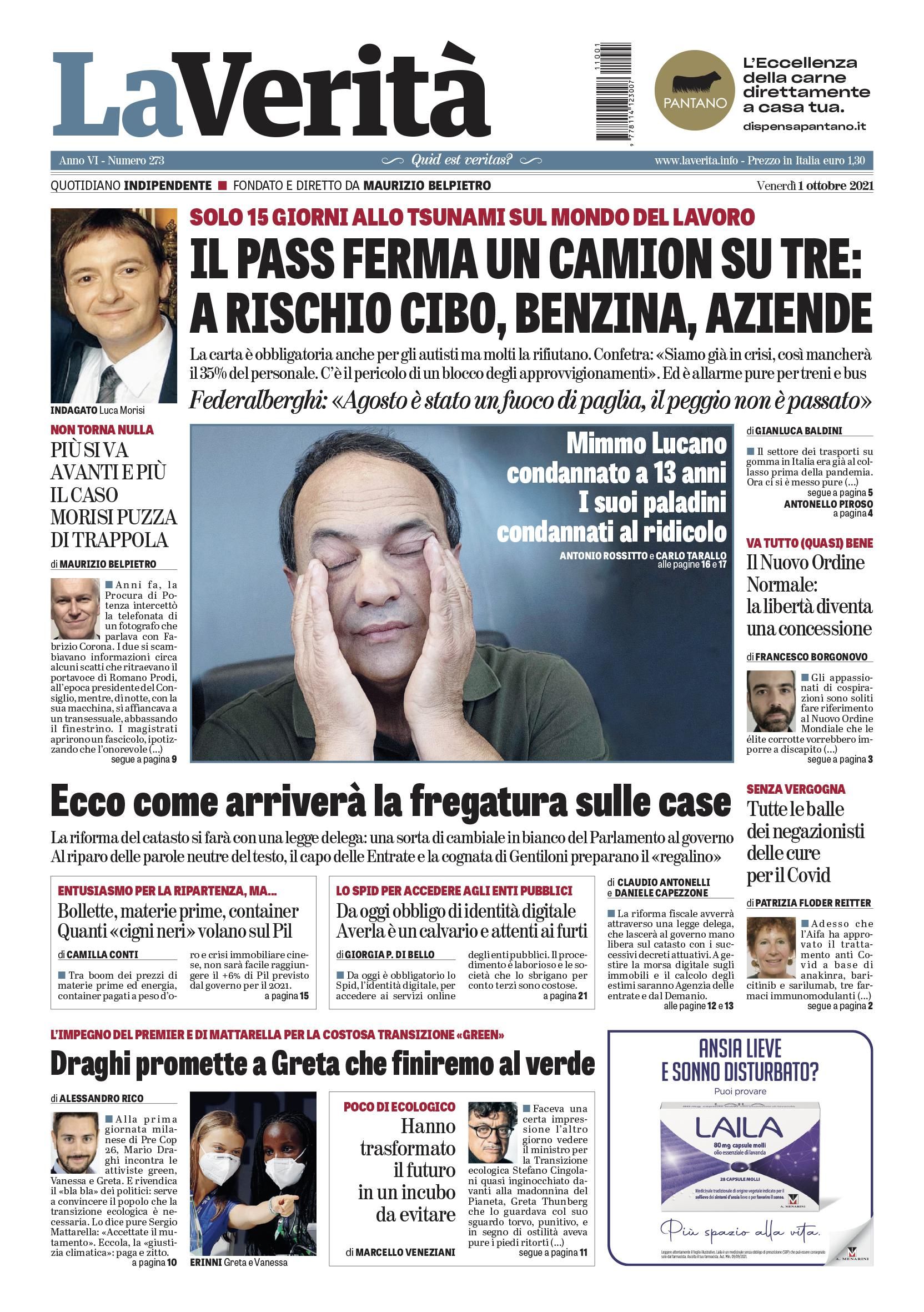 Oggi in edicola