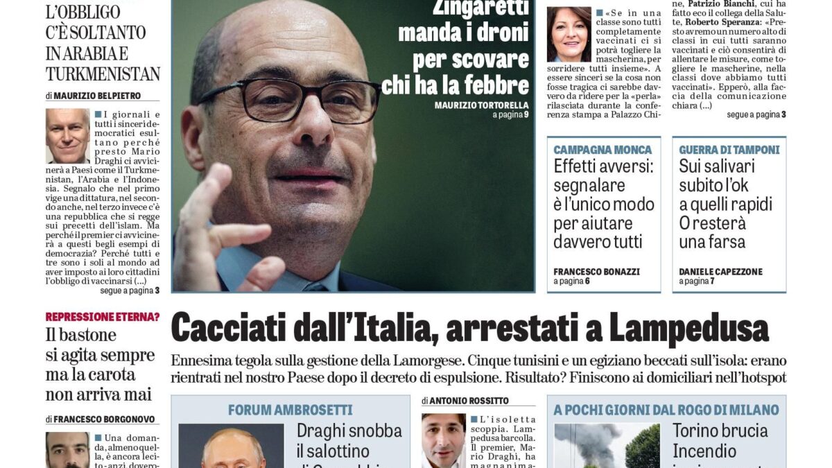 Oggi in edicola