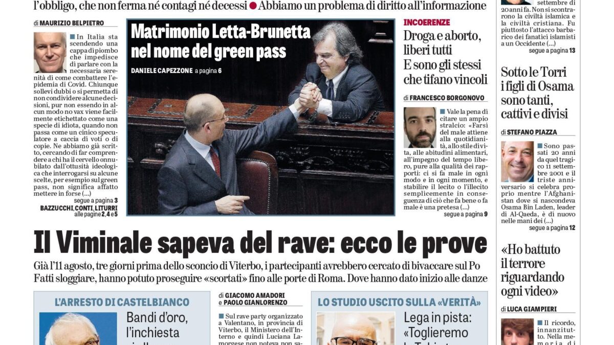 Oggi in edicola