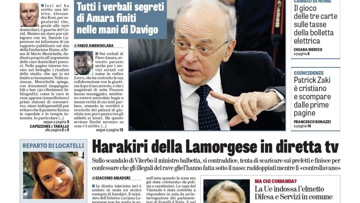 Oggi in edicola