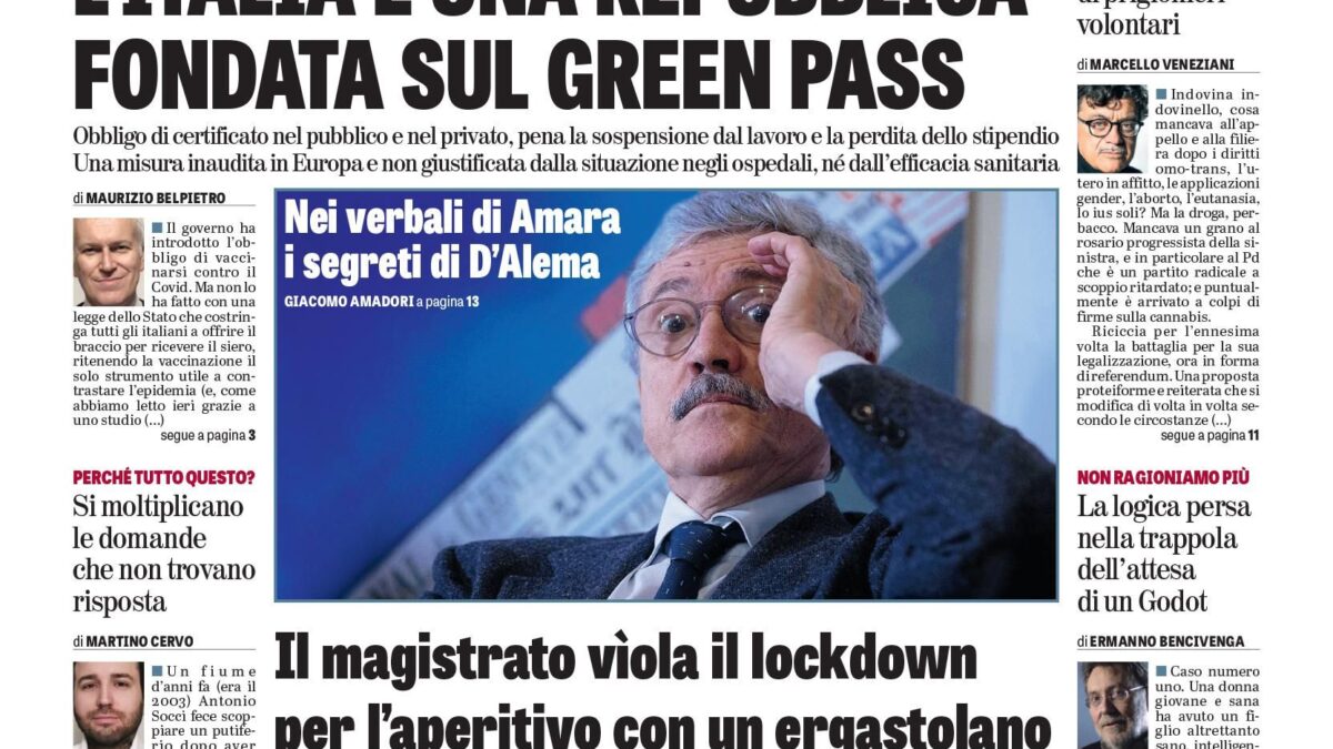 Oggi in edicola