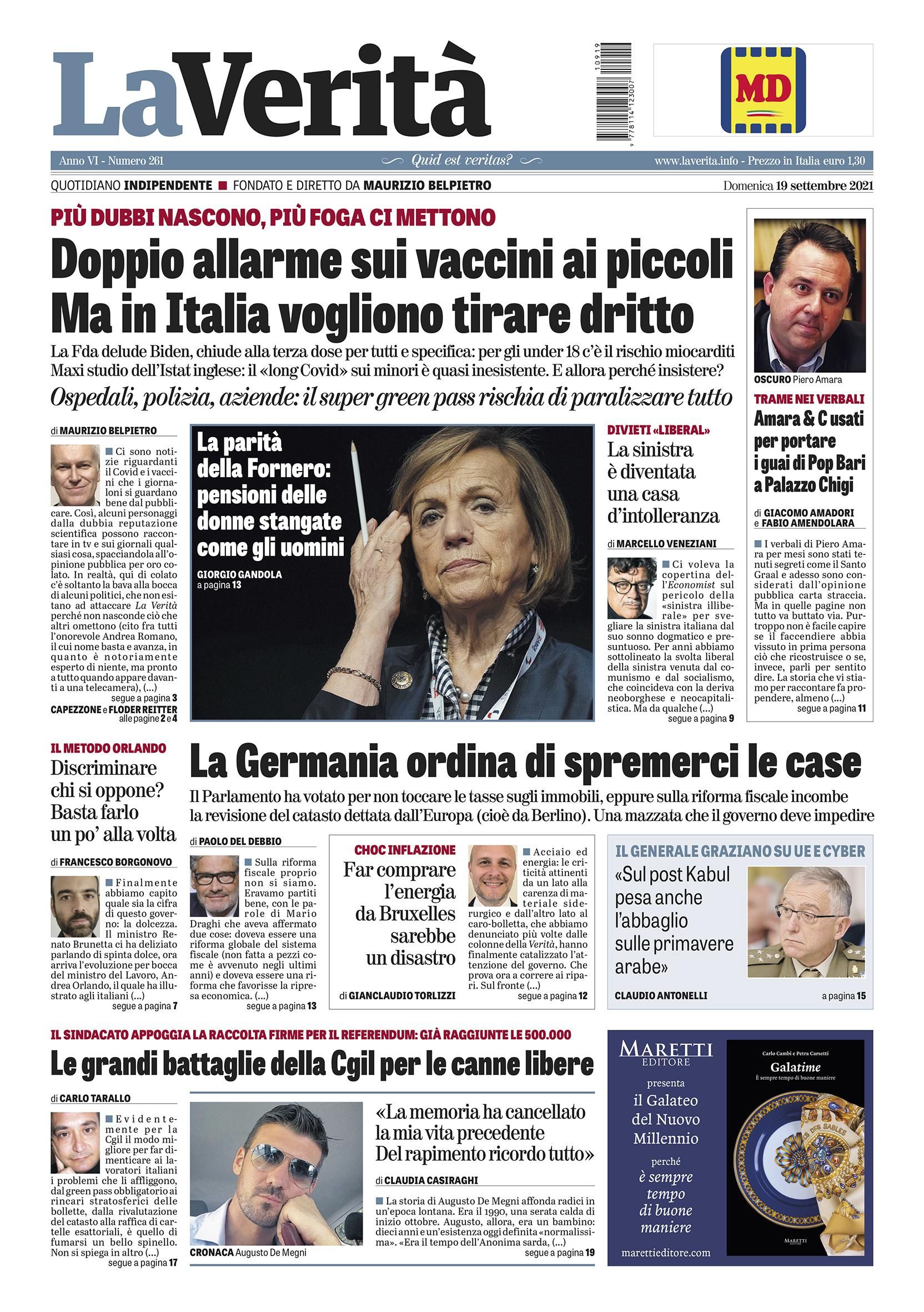 Oggi in edicola