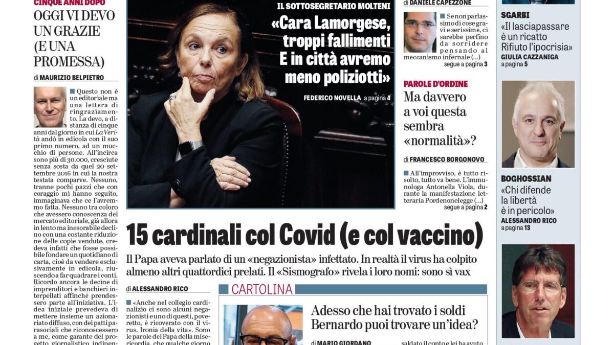 Oggi in edicola