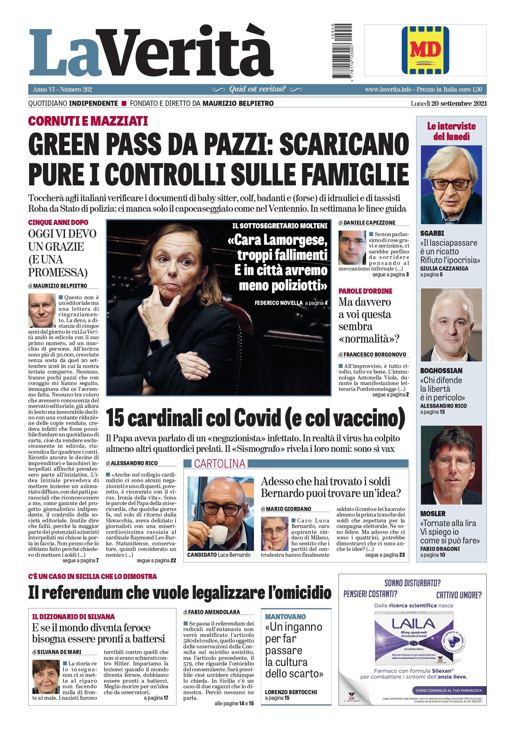 Oggi in edicola