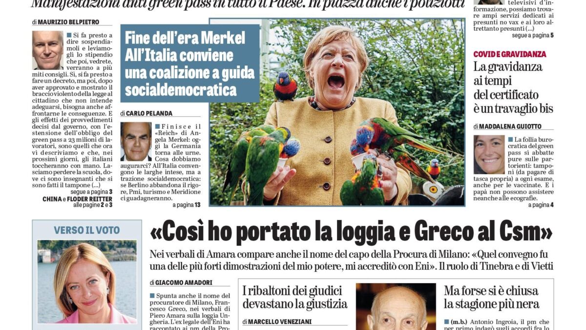 Oggi in edicola
