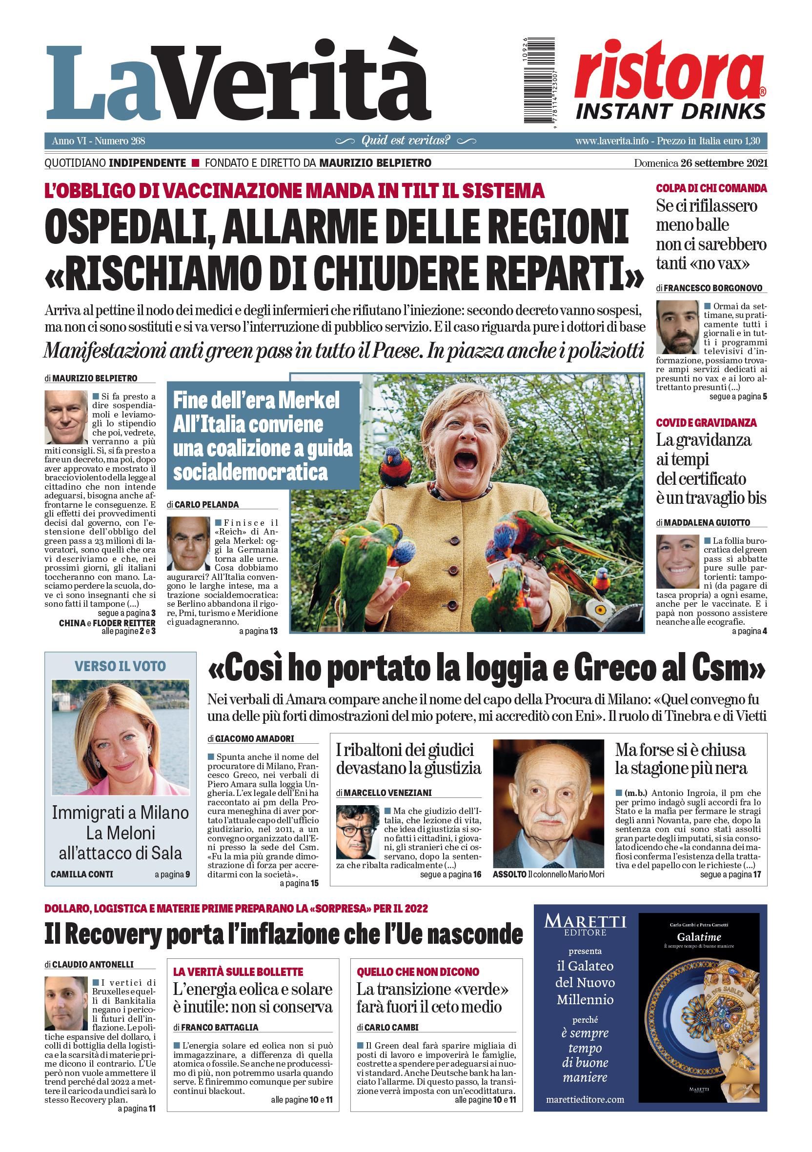 Oggi in edicola