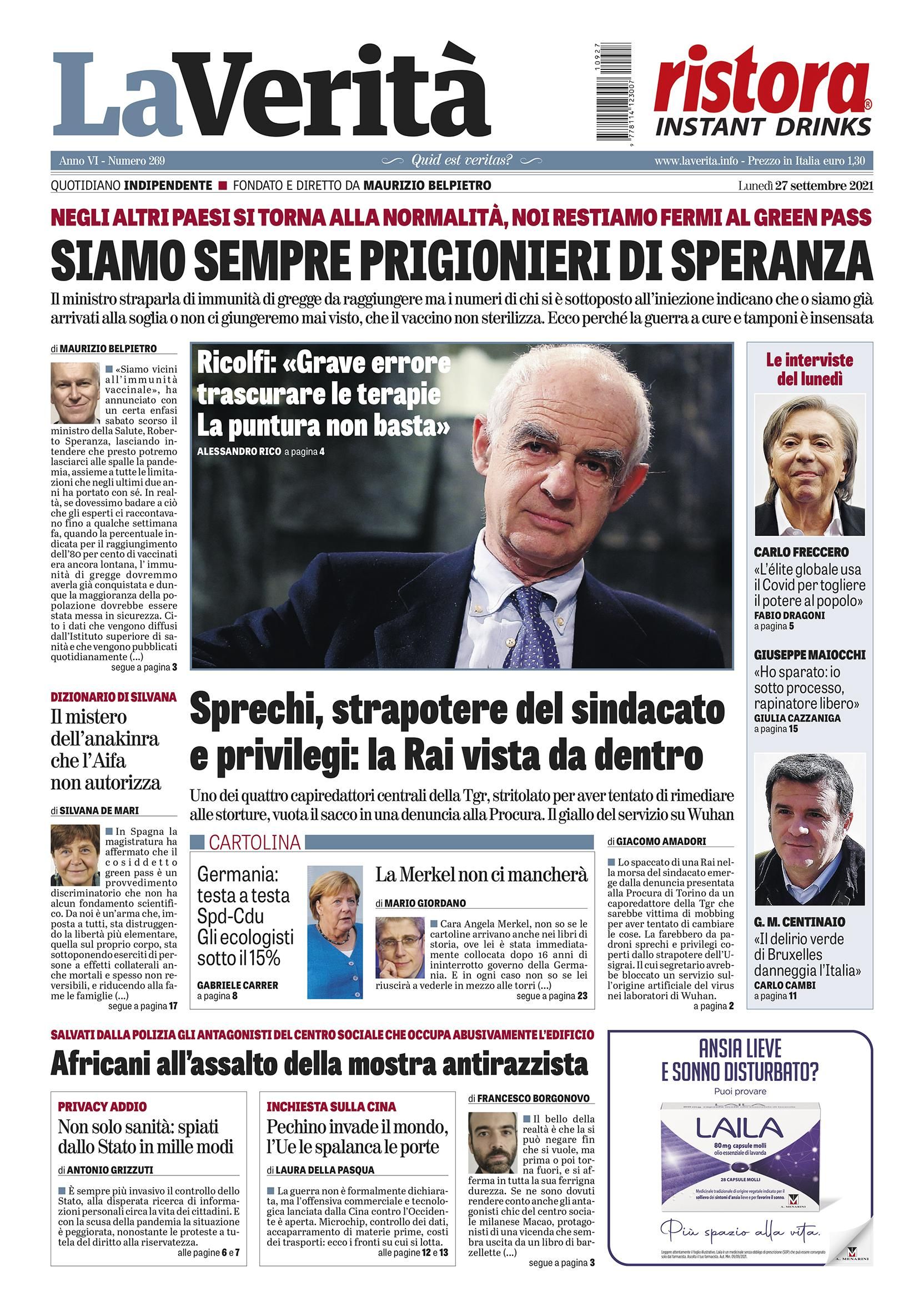 Oggi in edicola