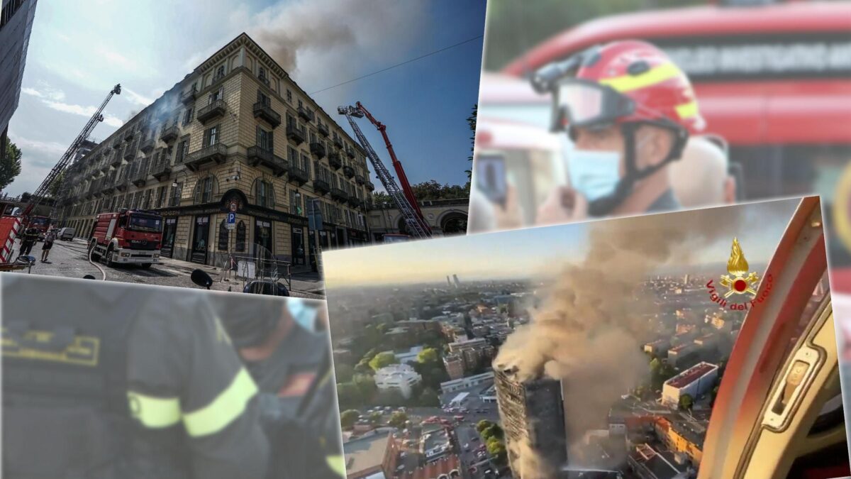 Incendio divora il centro di Torino. Mansarde esplose e 100 sfollati
