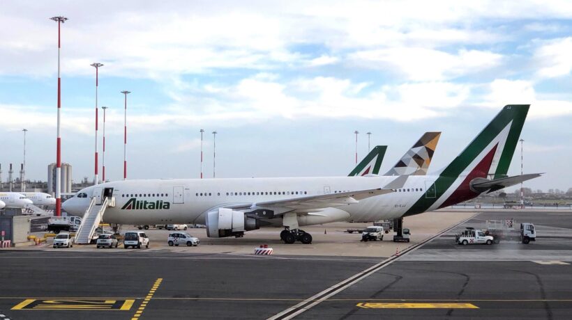 Il logo Alitalia già pagato da tutti i cittadini