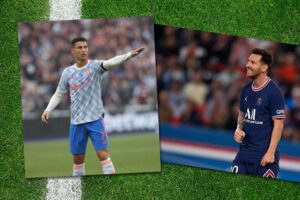 Quando si tratta di testa non c’è gara. Leo fa i capricci, Ronaldo soltanto gol