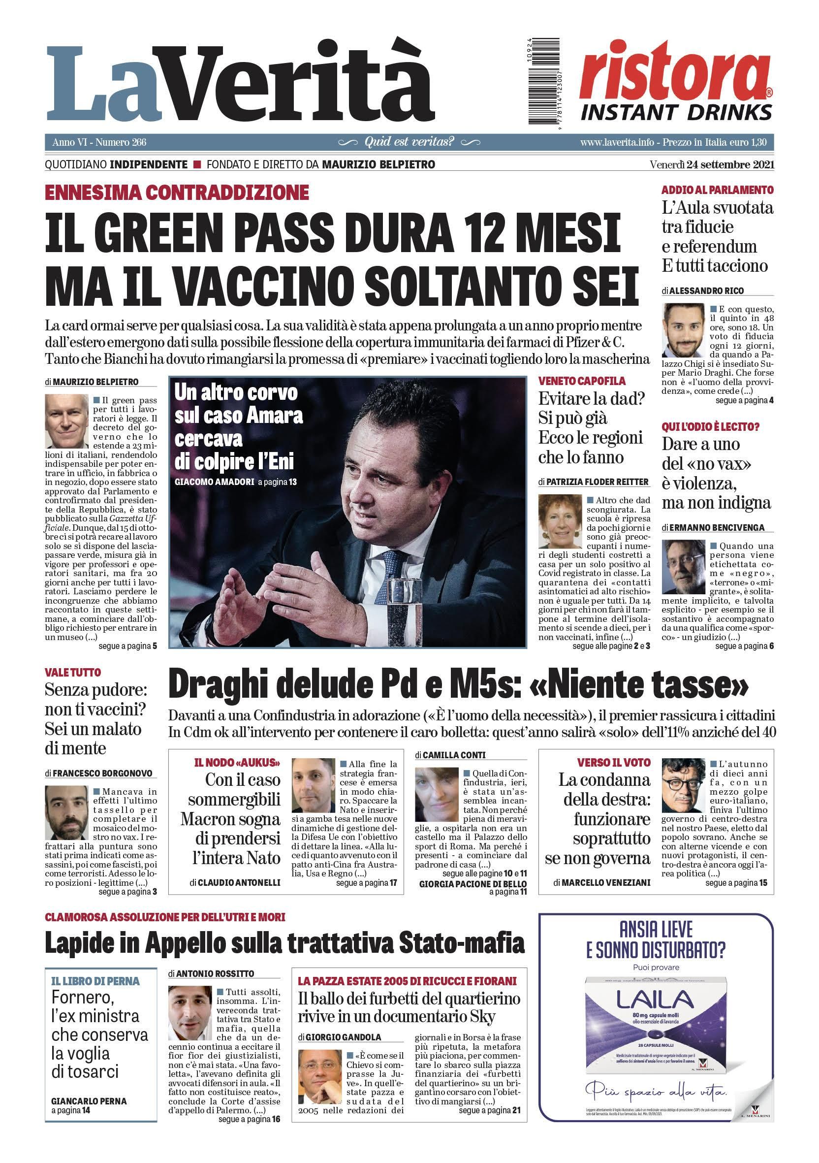 Oggi in edicola