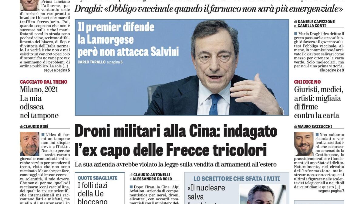 Oggi in edicola