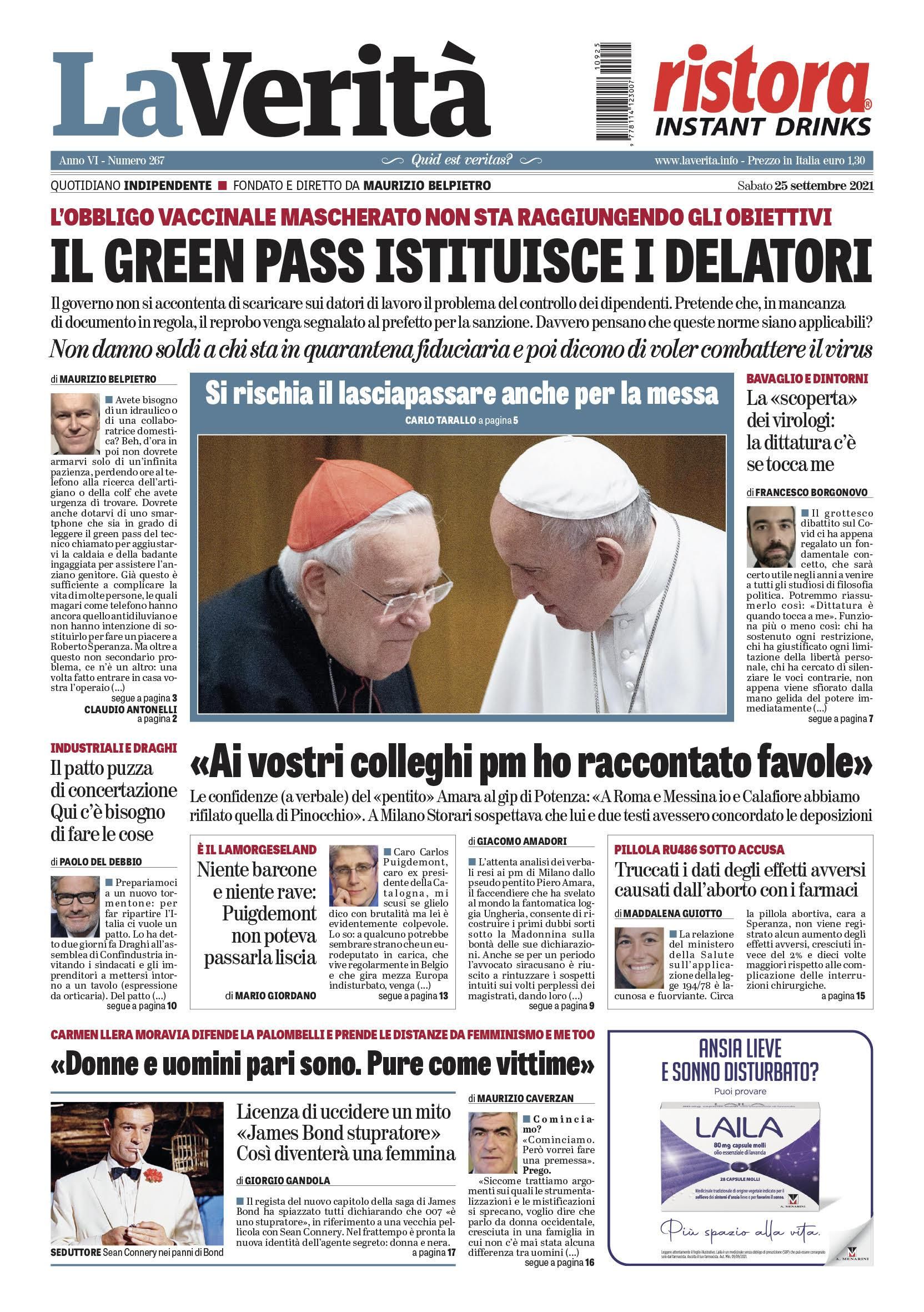Oggi in edicola