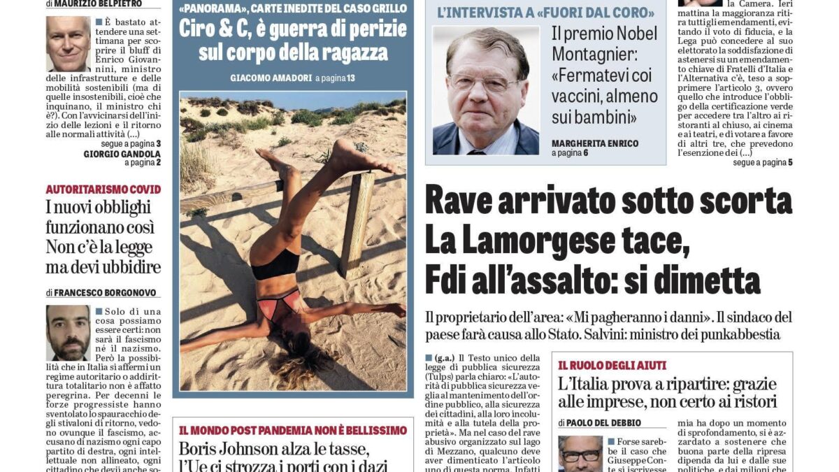 Oggi in edicola