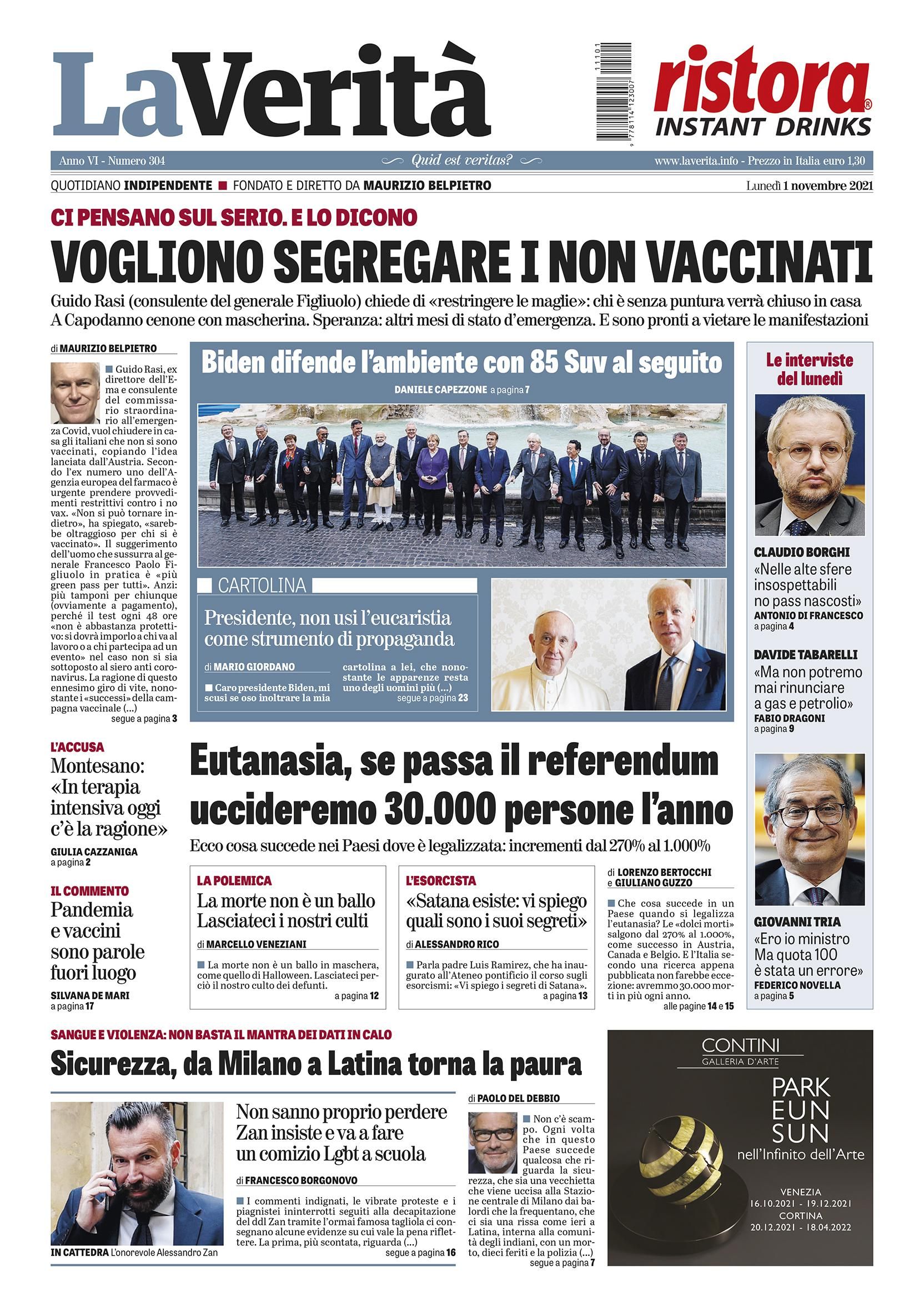 Oggi in edicola