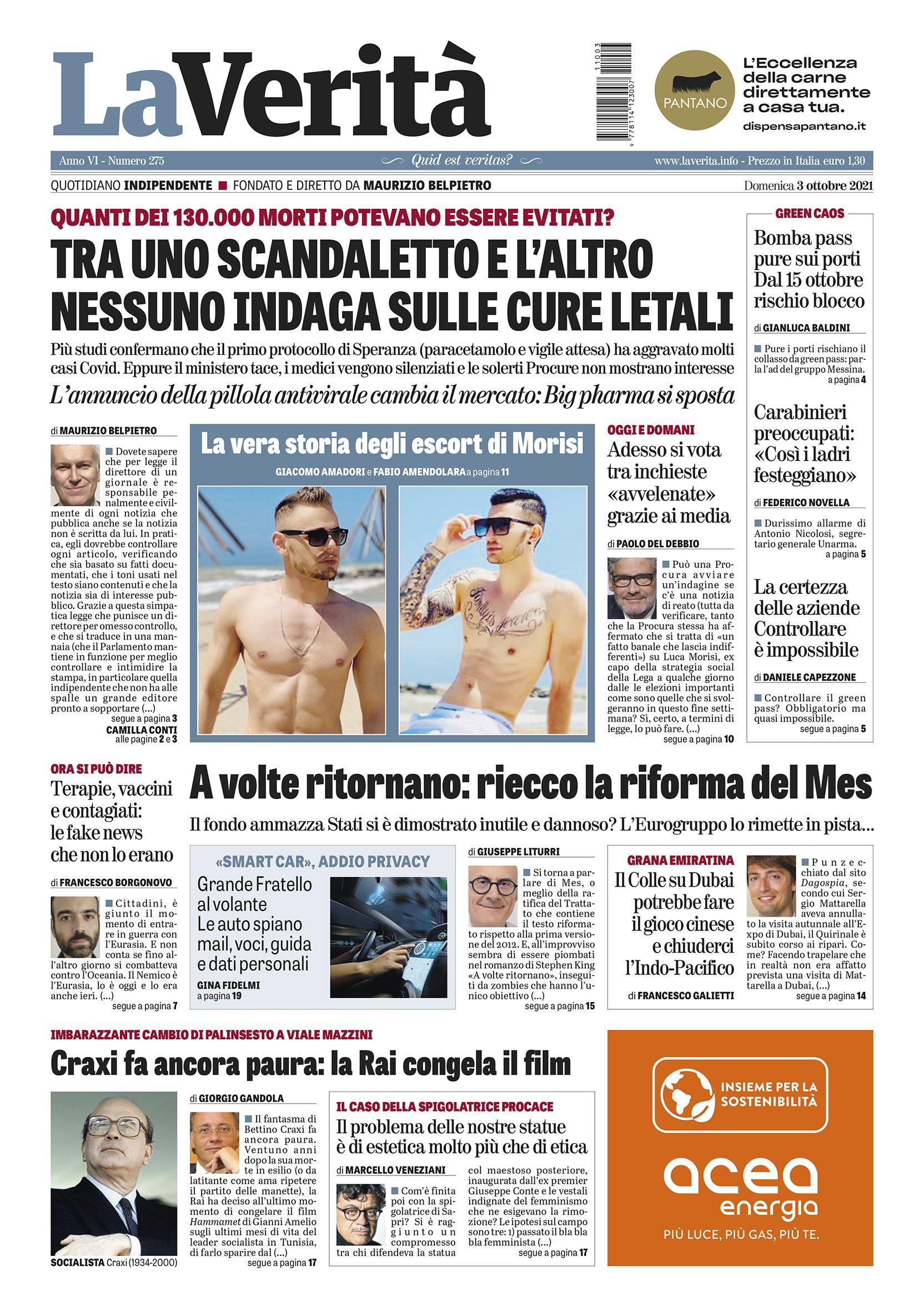 Oggi in edicola