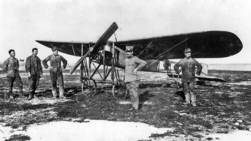 Bleriot XI, uno dei monoplani impegnati in Libia (Aeronautica Militare)