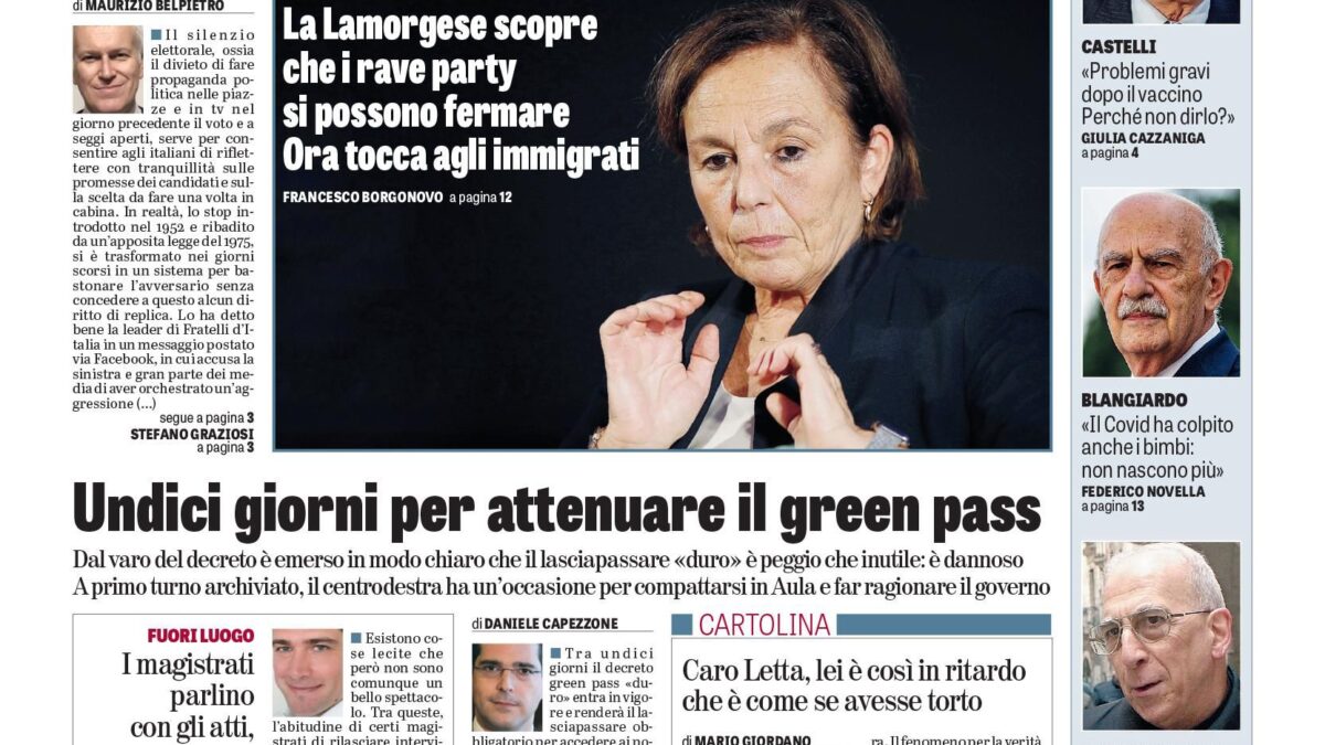 Oggi in edicola