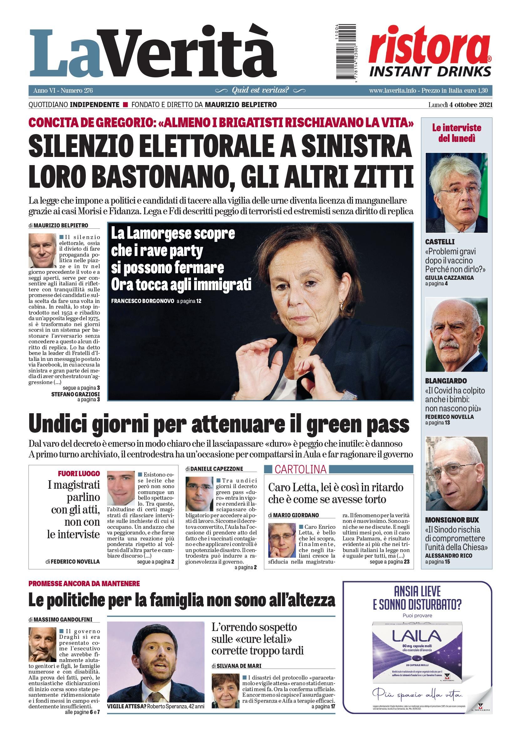 Oggi in edicola
