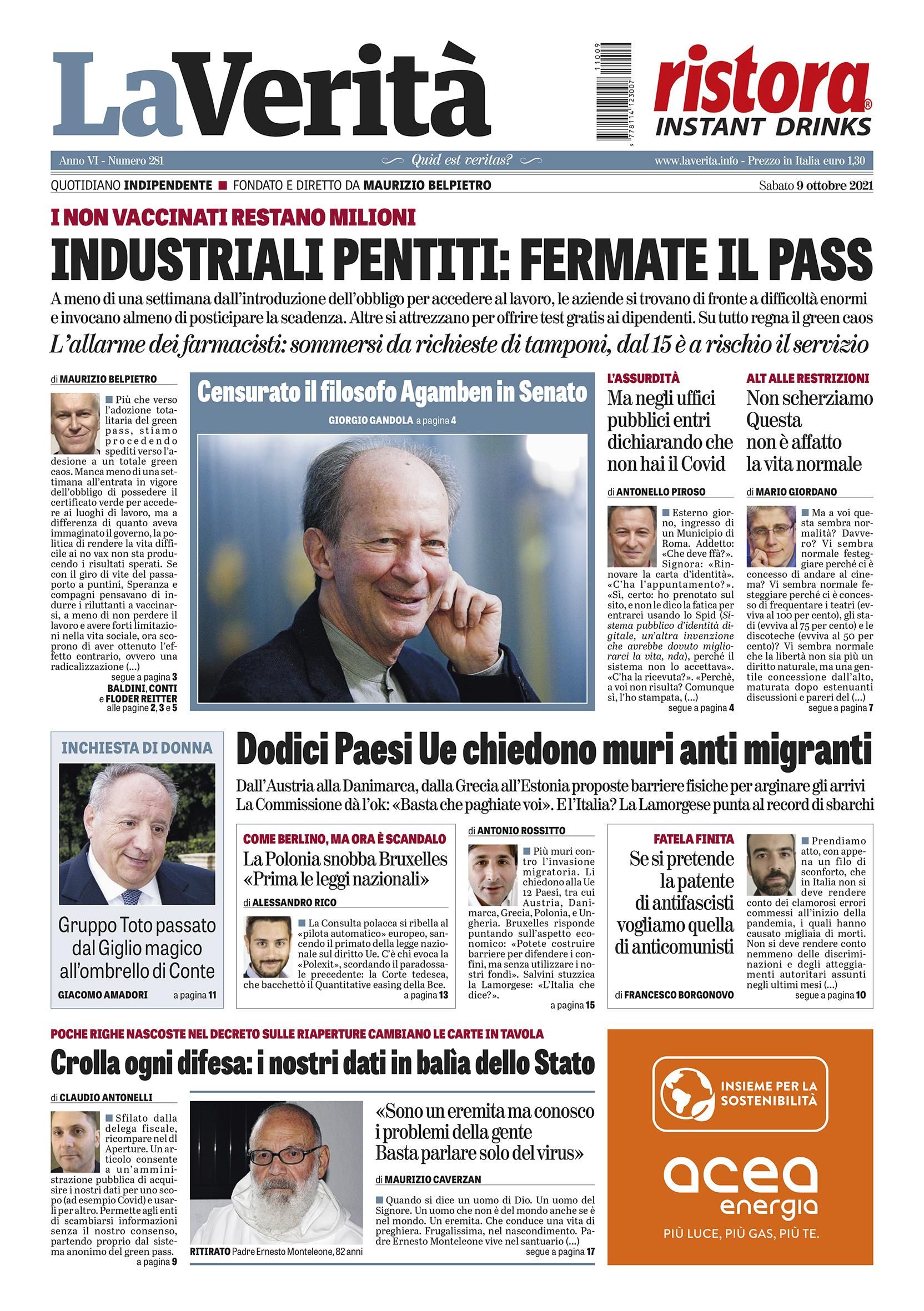 Oggi in edicola