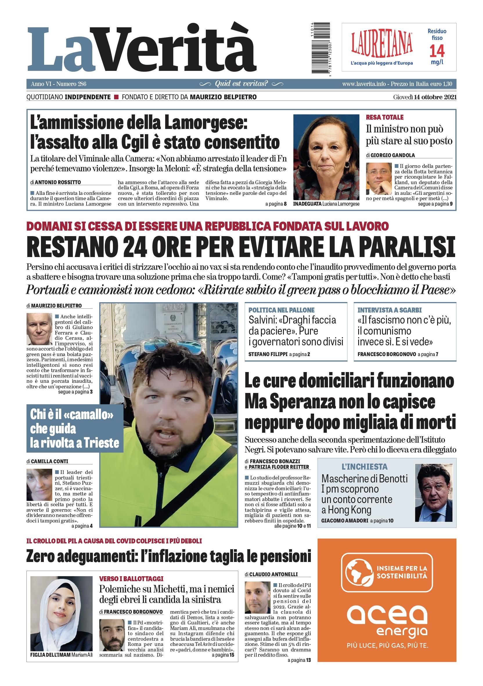 Oggi in edicola