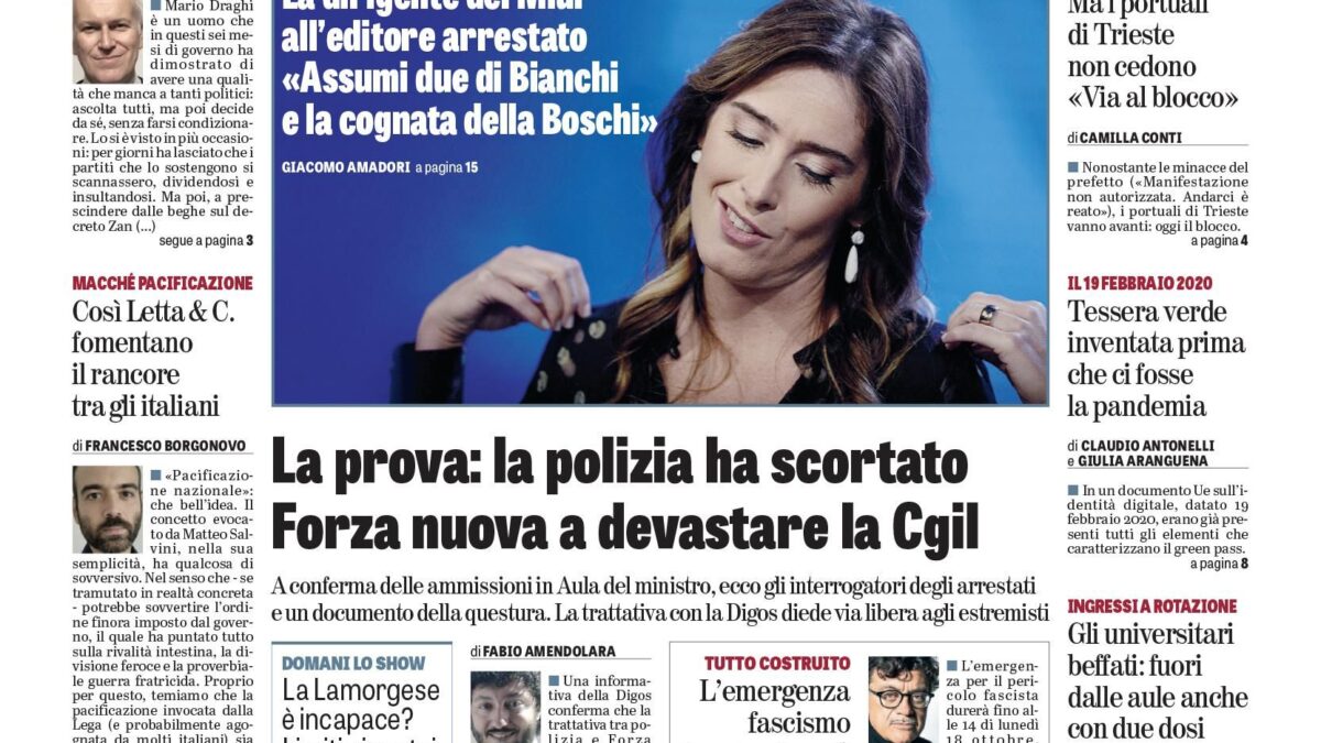 Oggi in edicola