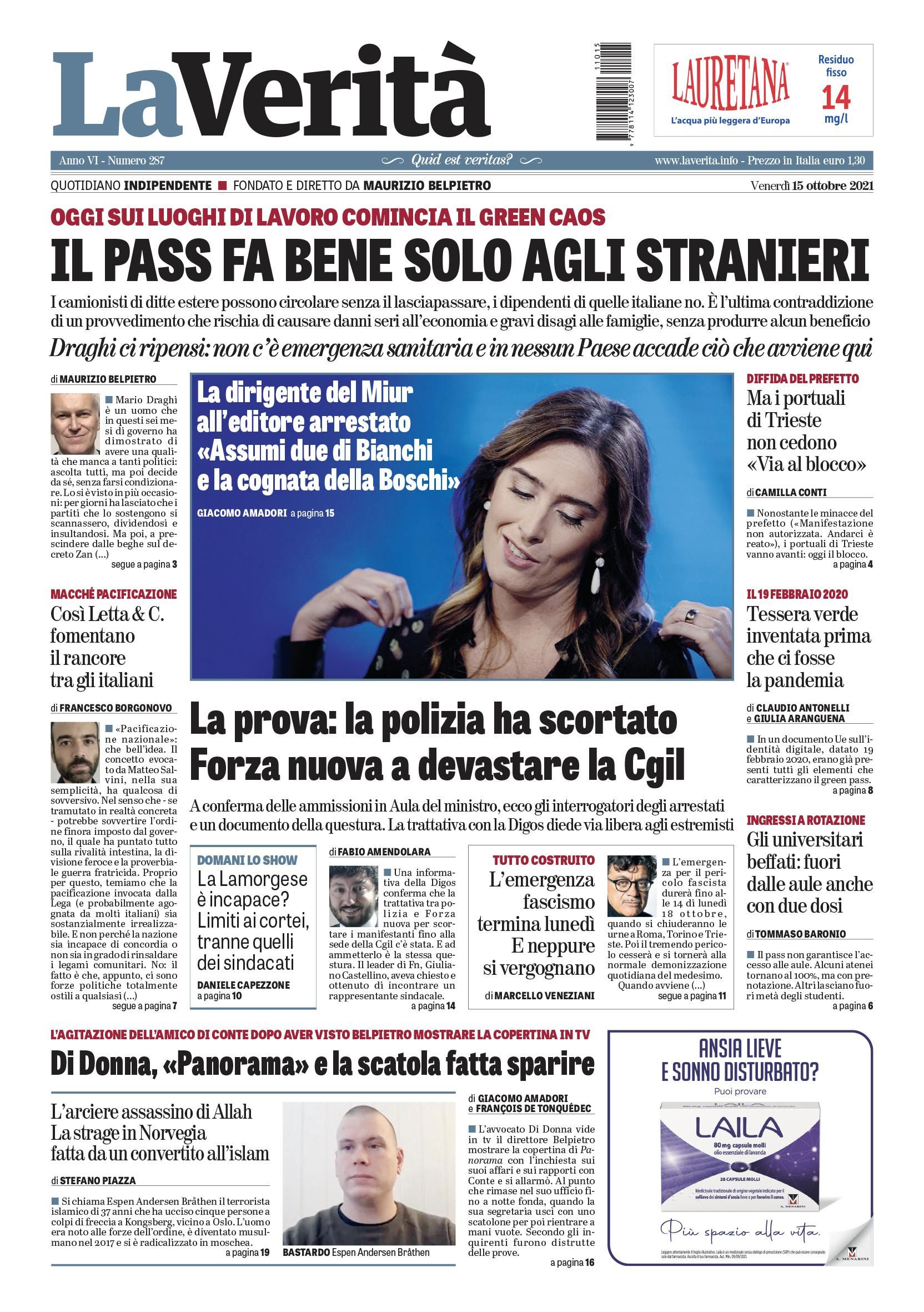 Oggi in edicola