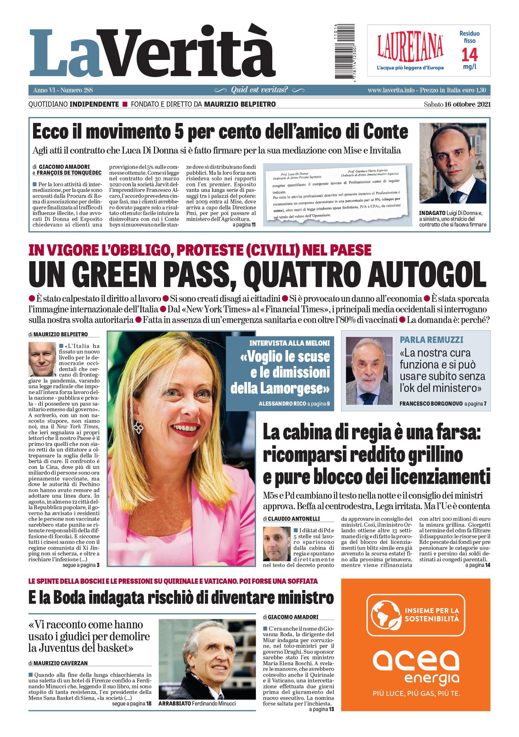 Oggi in edicola