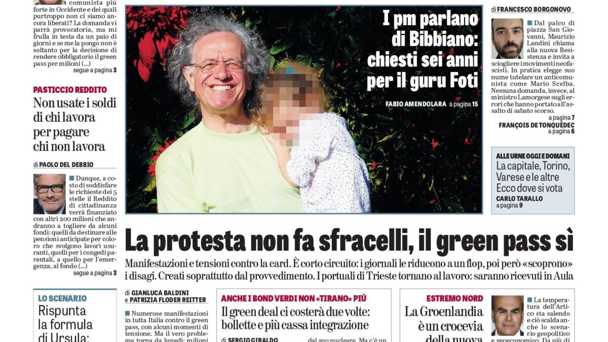 Oggi in edicola