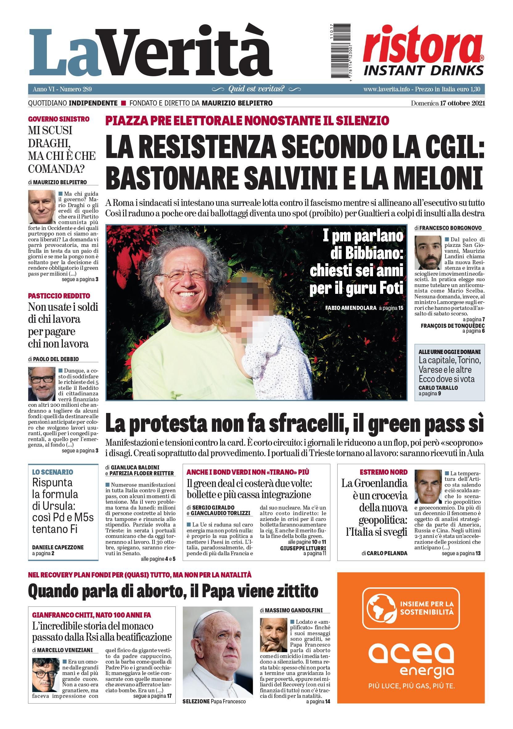Oggi in edicola