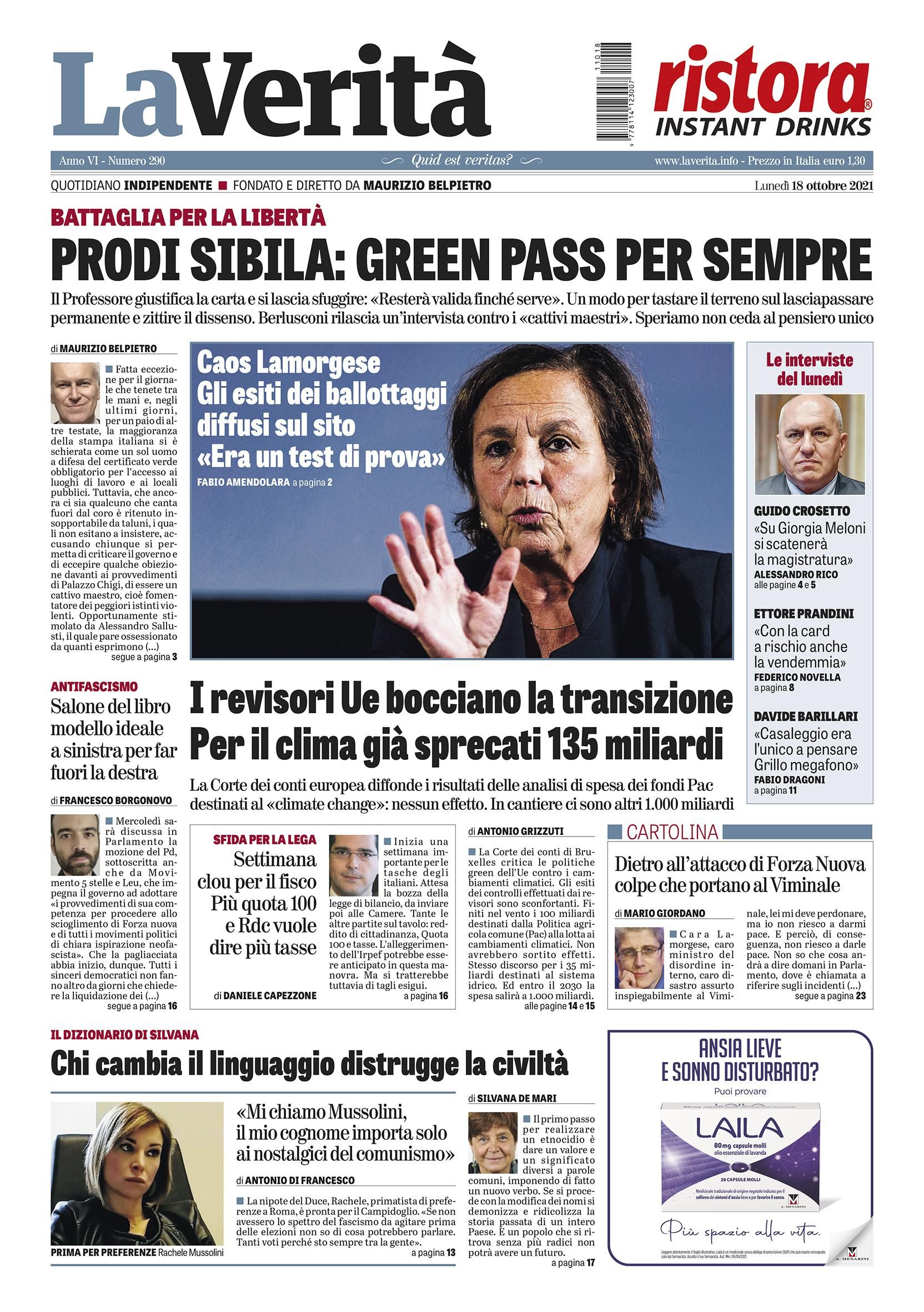 Oggi in edicola