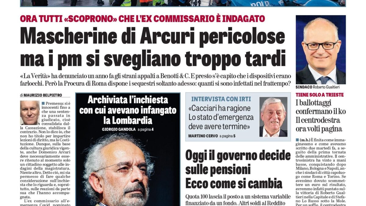 Oggi in edicola