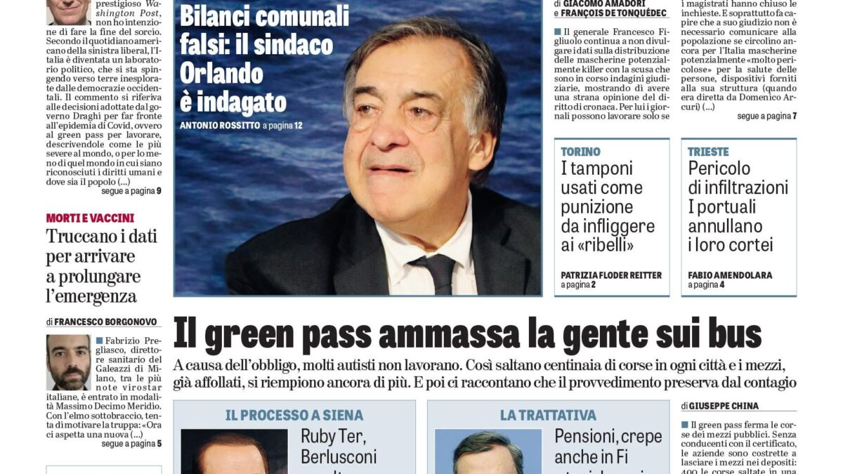 Oggi in edicola