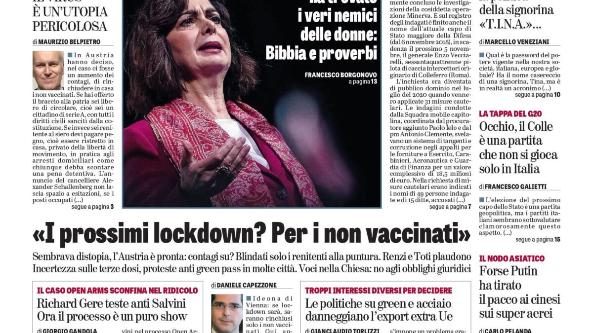 Oggi in edicola