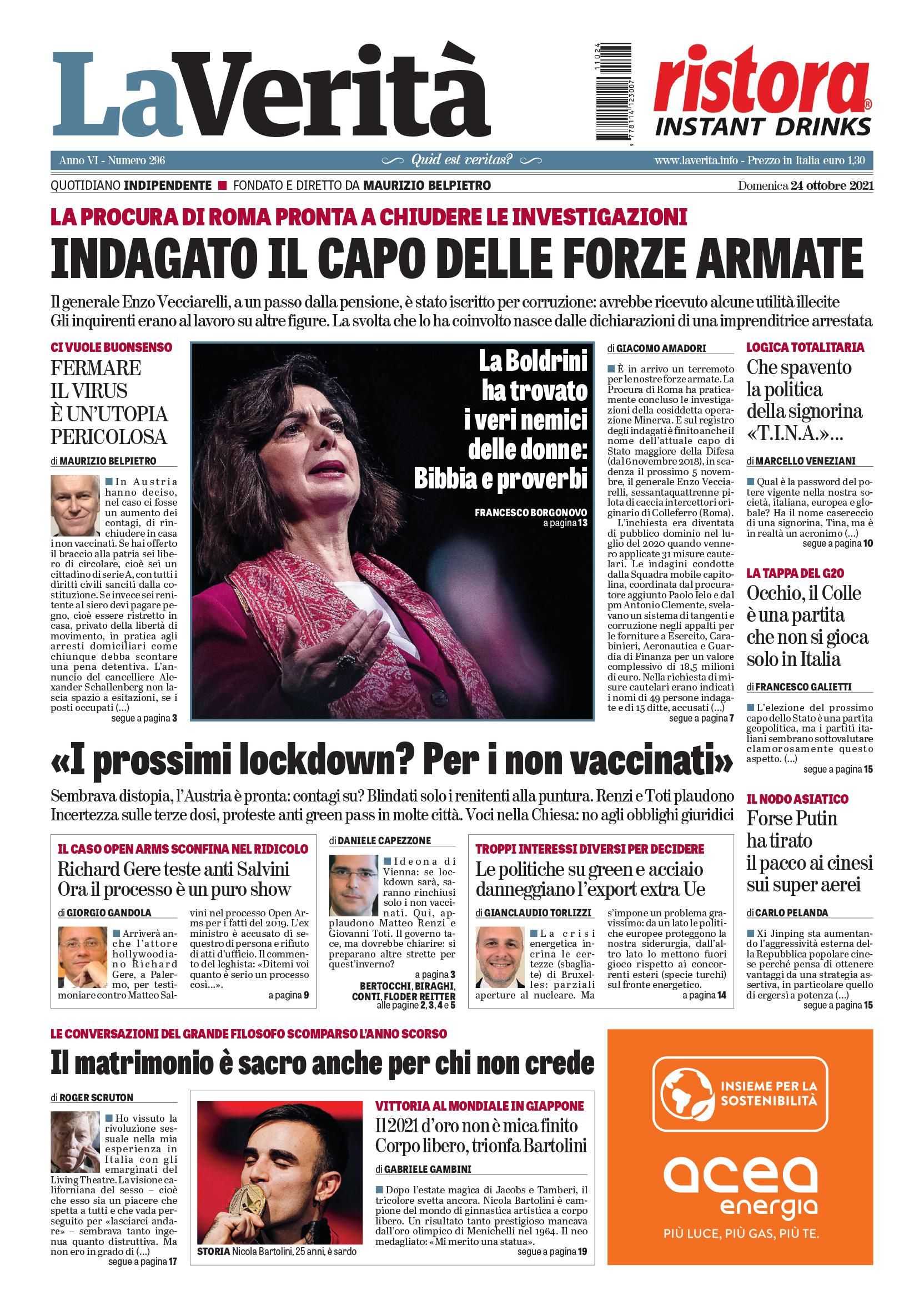 Oggi in edicola