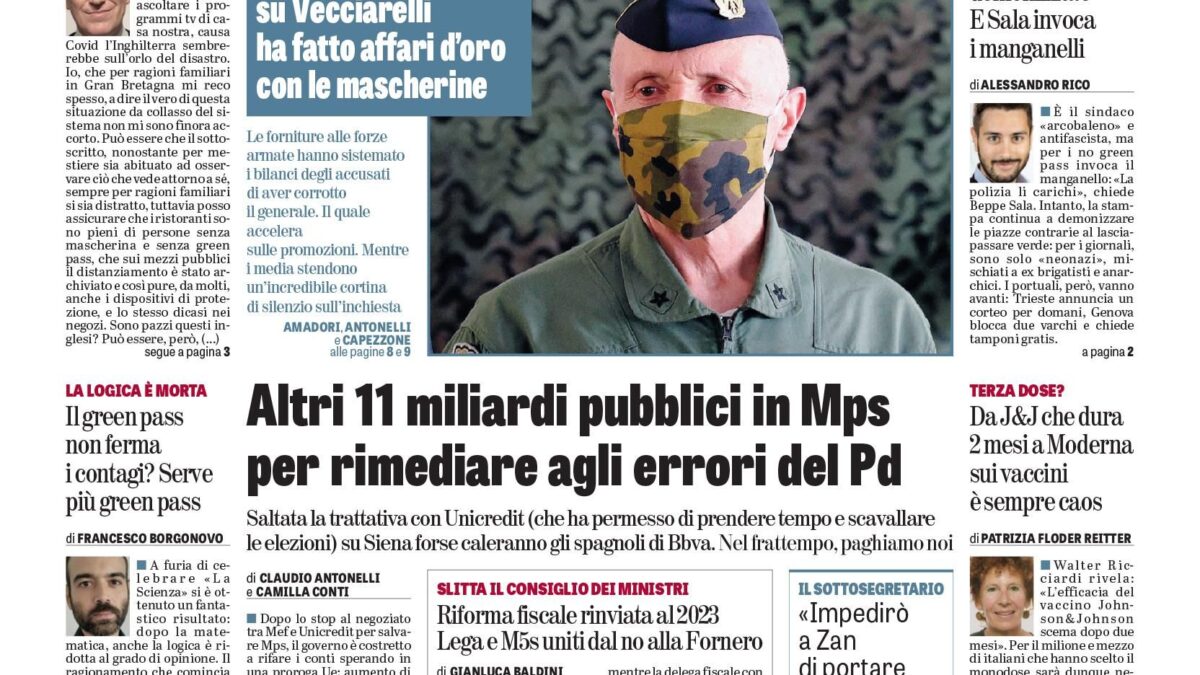 Oggi in edicola