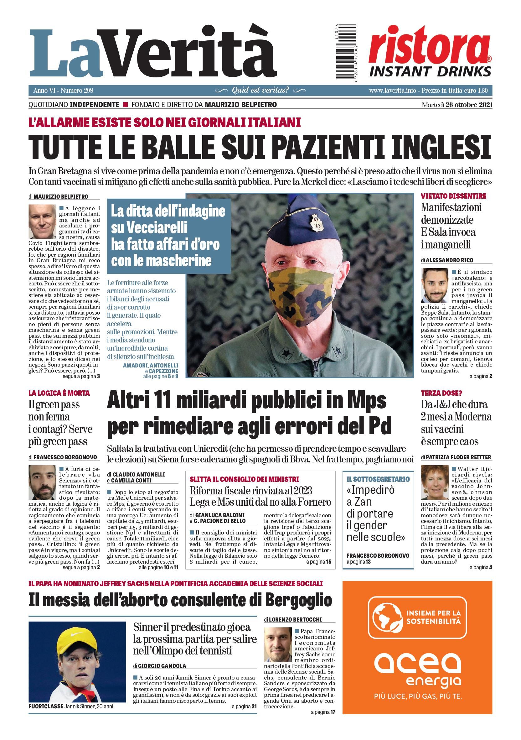 Oggi in edicola